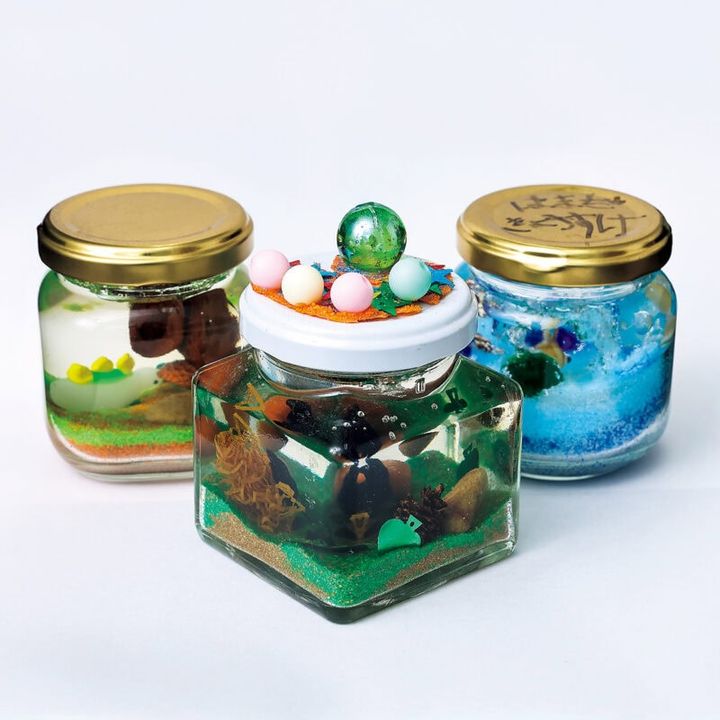 ワーケーションで作った記念品、ジェルアクアリウム