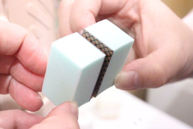 植物由来原料配合ダイヤモンドクリーナー 使用例