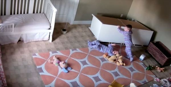 救出成功の瞬間