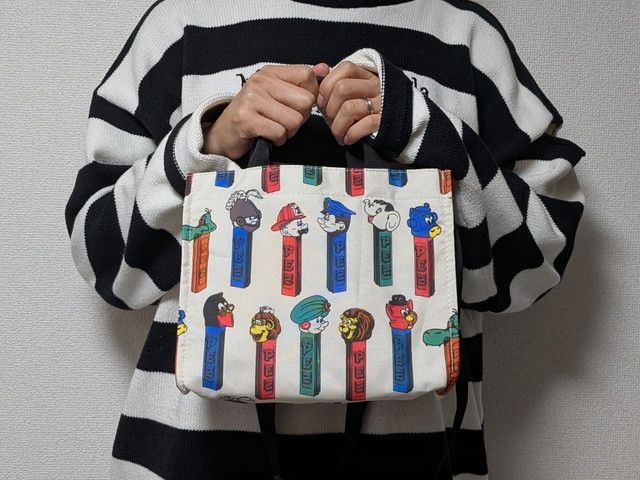 ペッツショルダーバッグ持ったところ