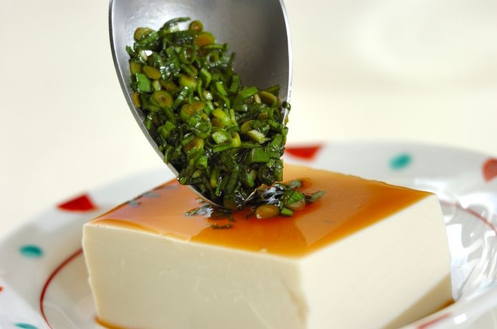 豆腐のニラダレの作り方2