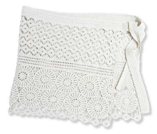 着まわしアイテム クロシェラップスカート