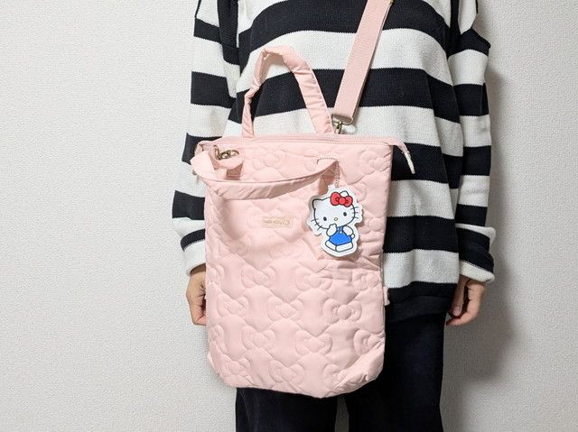 ハローキティリボンキルティングショルダー