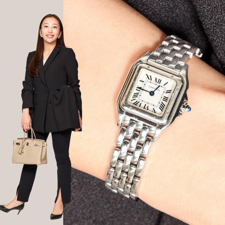 クラウドチームVERY北田眞友加のセレモニー時計はカルティエパンテール