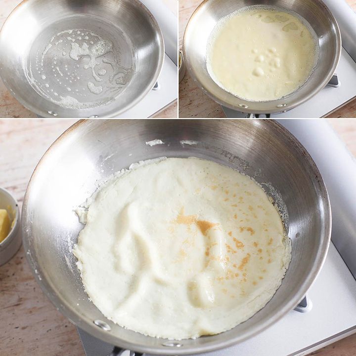 パンケーキを焼く