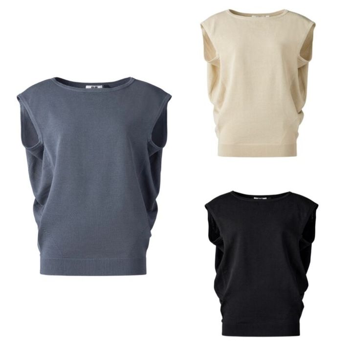 ユニクロユー2025春夏 コクーンセーターノースリーブ