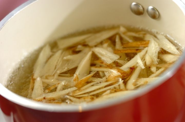 ゴボウの和風マヨサラダの作り方1