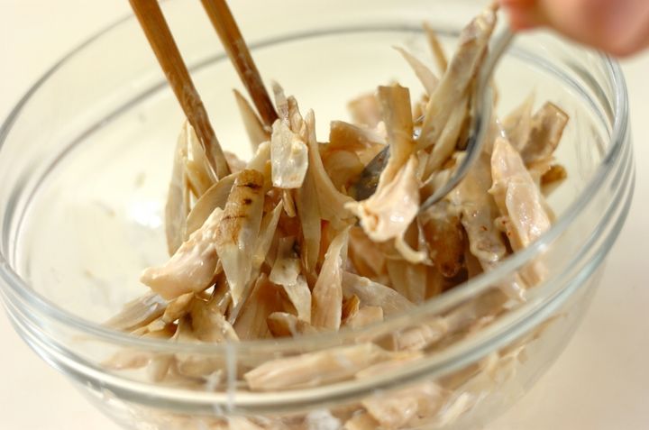 ゴボウの和風マヨサラダの作り方2