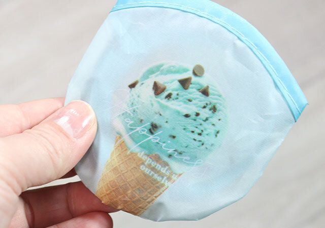 折りたたみうちわ（アイス、チョコミント） ケース