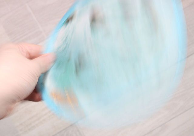 折りたたみうちわ（アイス、チョコミント） 使用例