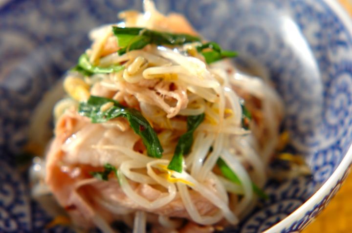 モヤシと豚しゃぶの中華和え