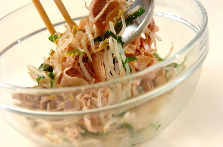 モヤシと豚しゃぶの中華和えの作り方4