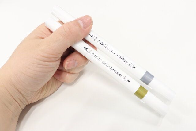 布用ツインカラーマーカー 2P（ゴールド・シルバー） デザイン