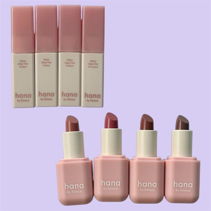 【3/14発売】ファミマ限定コスメ「hana by hince」レポ♡【ウオーターグラスティント、シアーグラスリップスティック編】