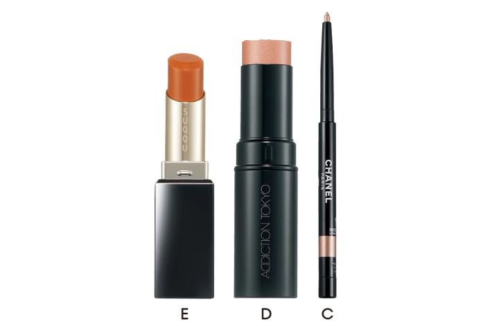 林由香里 メイク 春 オレンジ グリーンのバイカラー