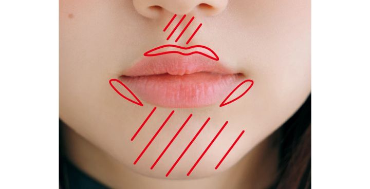 林 由香里 口周りのコンシーラーで唇ふっくら