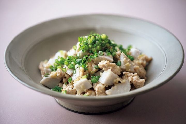 【里いもが主役】 里いものひき肉炒め