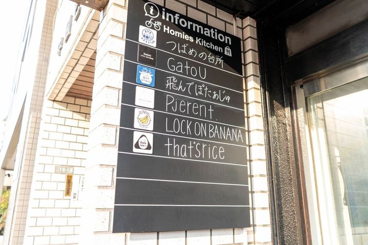 7室あるクラウドキッチンに6店が入居中