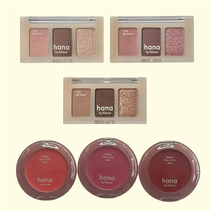 【3/14発売】ファミマ限定コスメ「hana by hince」レポ♡【トリプルアイパッド、メルティンググロウチーク編】