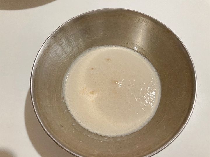 予備発酵を終えたドライイースト