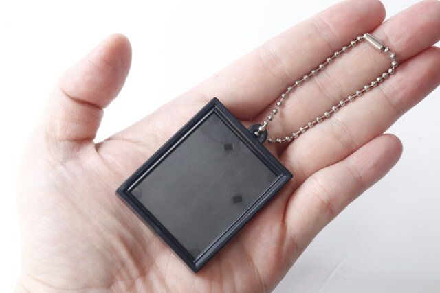 ダイソー ミニフォトフレームキーホルダー