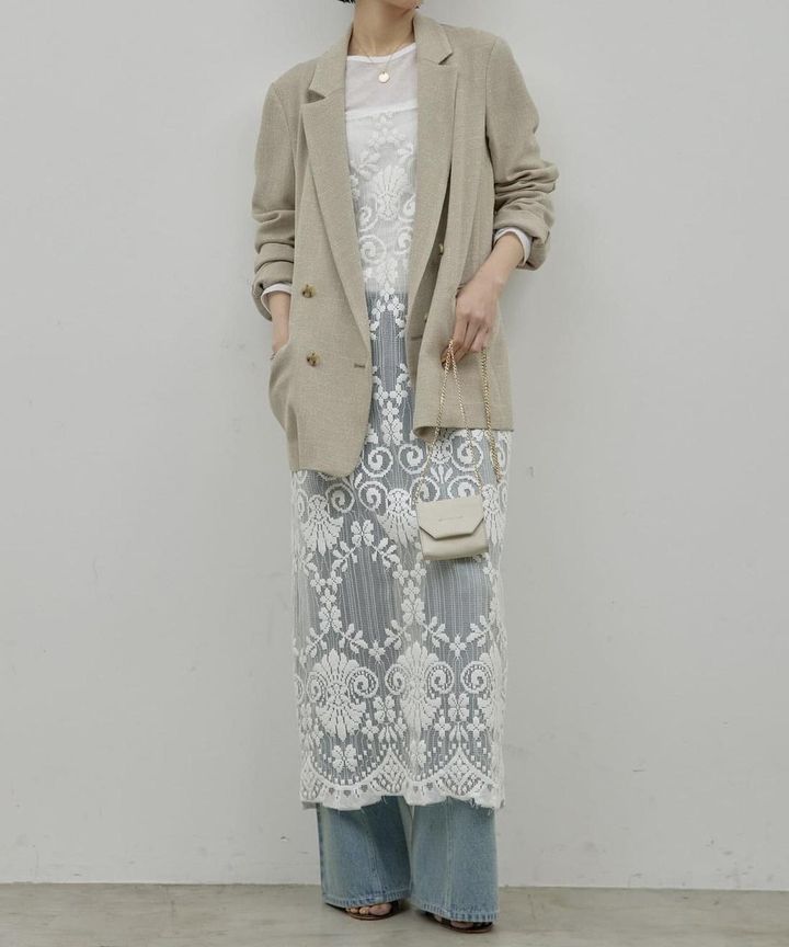 画像: 「レースキャミワンピース」￥28,600※写真のホワイトカラーは、2025年5月上旬頃発売予定 出典：ガリャルダガランテ