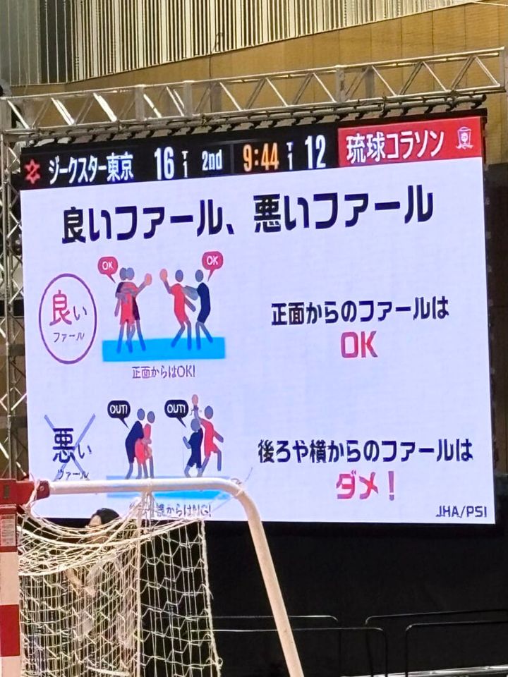 モニターにルール解説が／ジークスター東京