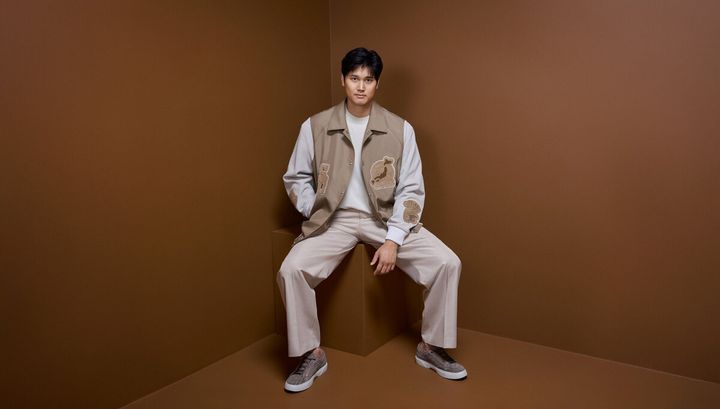 大谷翔平、カメラを見つめる眼差しにドキドキ…自身が厳選したBOSSメンズウェアのコレクションが発表に