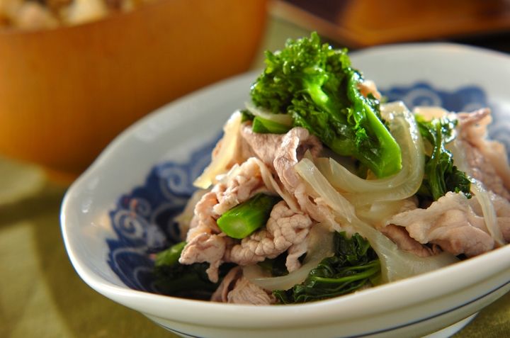 豚と菜の花のサッパリ煮