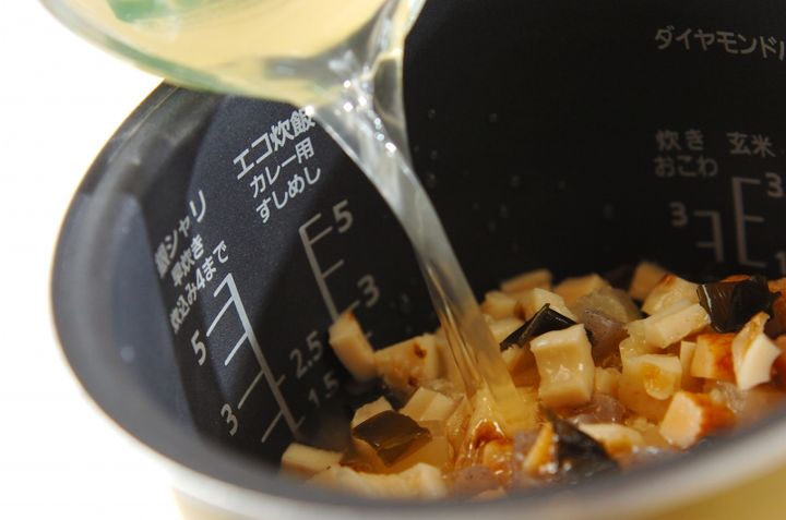 おでんで作る炊き込みご飯の作り方2