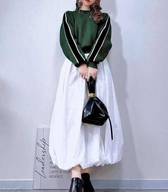 GUのバブルヘムスカート14