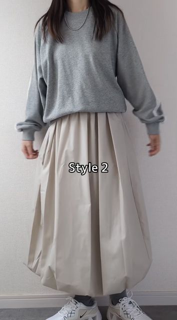 GUのバブルヘムスカート5