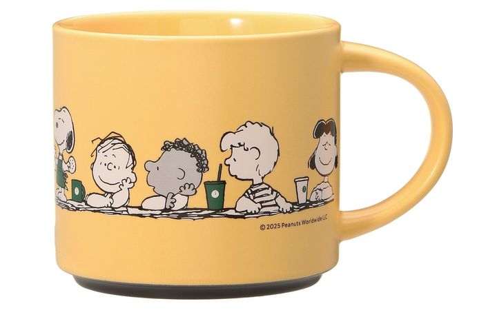 「PEANUTS スタッキングマグ イエロー」414ml 3000円