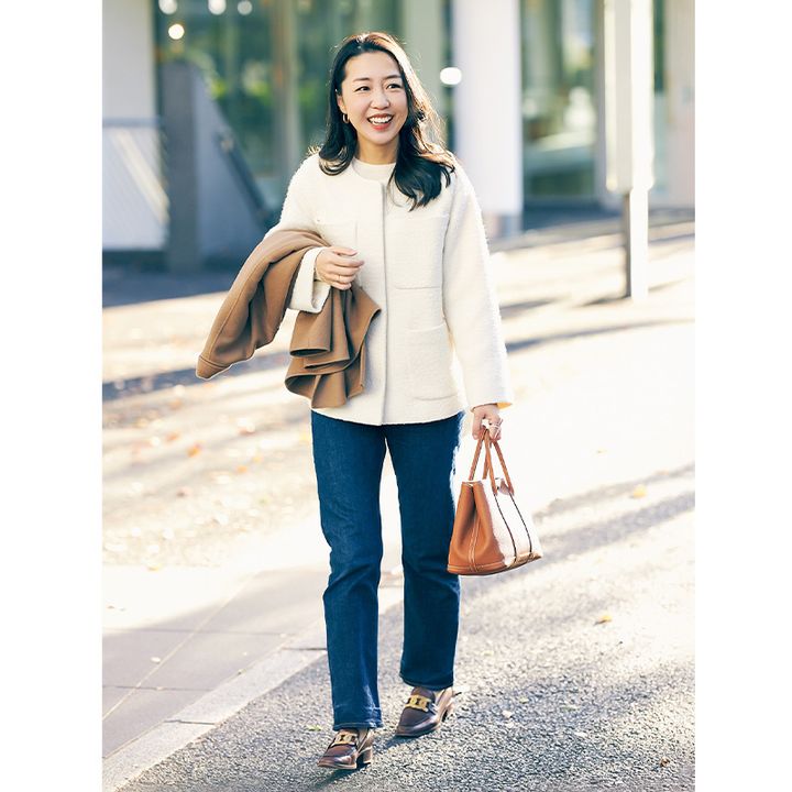 VERYママのお仕事デニムはジャスト丈を愛用