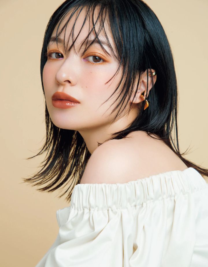 河嶋 希 メイク ブラウンワントーン