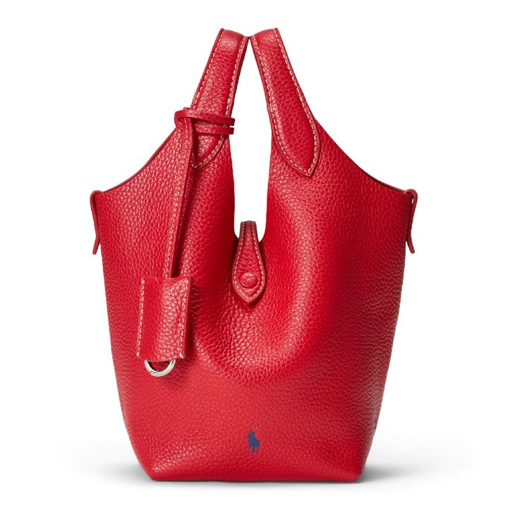 Polo Play レザー スモール トート￥75,900／Polo Ralph Lauren（ラルフ ローレン TEL_ 0120-3274-20） Photo: Courtesy of Ralph Lauren