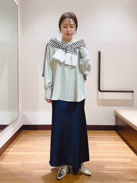 ボーダートップスのコーデ4