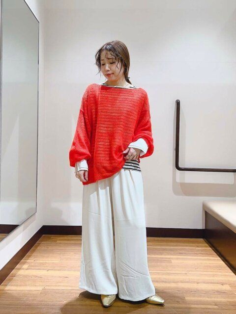 ボーダートップスのコーデ5