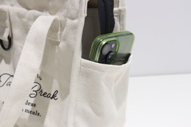 ダイソー 舟形ランチバッグ サイドポケット
