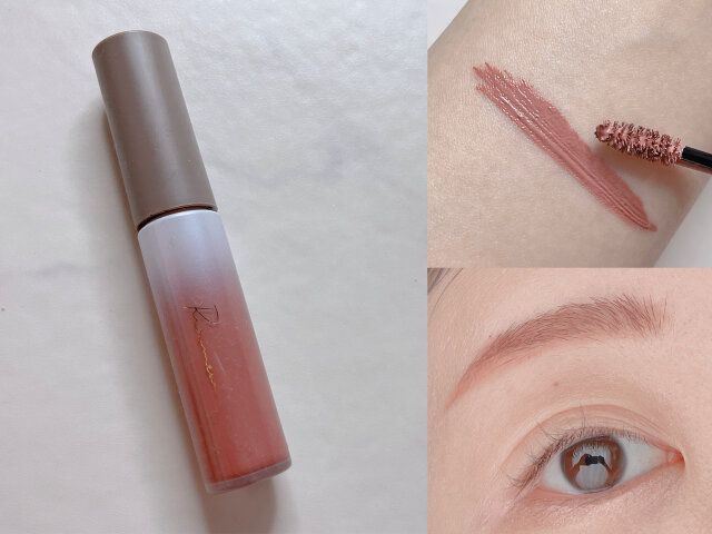 リリミュウ カラーインブロウマスカラ 02 ピンクブラウニー