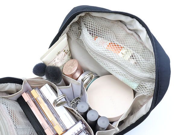 BRILMY黒コスメポーチ付録レビューメッシュポケット