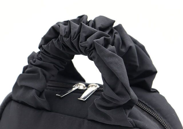 BRILMY黒コスメポーチ付録レビューギャザーハンドル