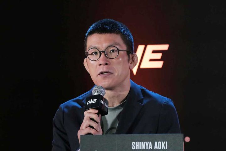 青木真也（撮影：SPREAD編集部）