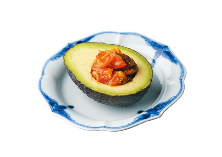 アボカドのキムチのっけ