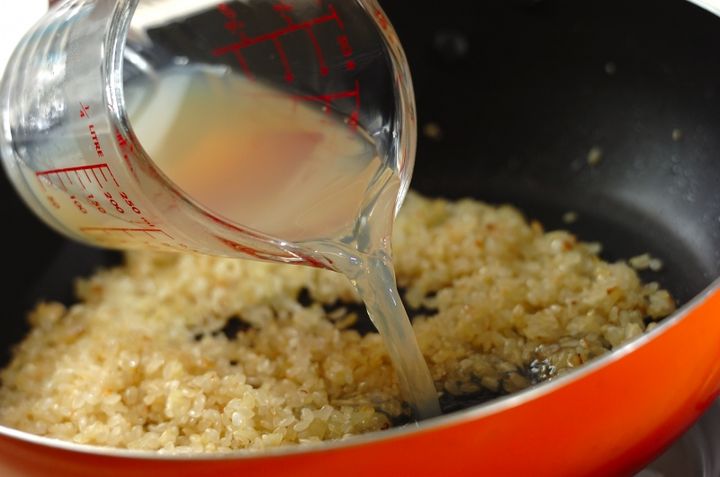 アサリと菜の花のリゾットの作り方3