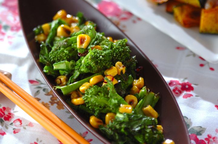 菜の花のペペロンチーノ