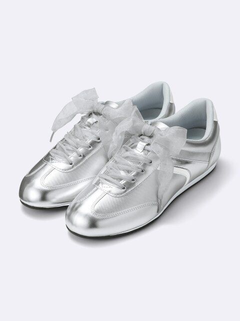 2025guレディースリボンスニーカー