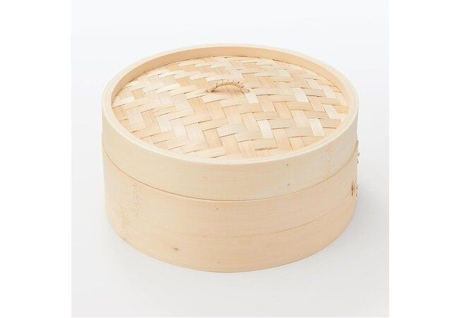 無印良品 竹材 蒸篭（せいろ） 本体 深型 大 竹材 蒸篭（せいろ） 蓋 大