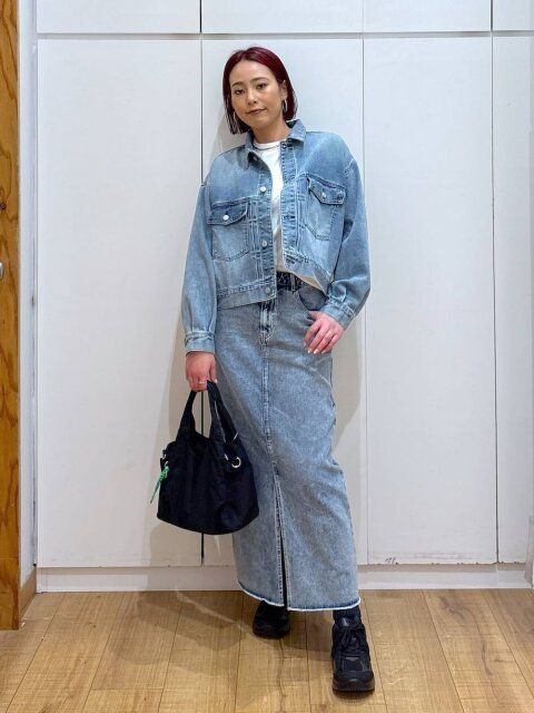 デニムジャケットコーデ5