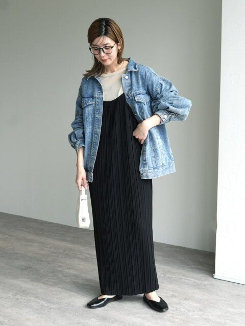 デニムジャケットコーデ4